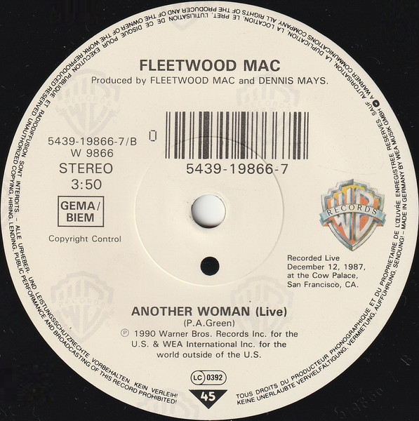 Fleetwood Mac - Save Me | Warner Bros. Records (5439-19866-7) - 4