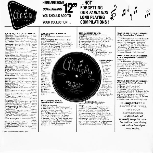 Back To Basics - Please Forgive Me | Almighty Records (12 ALMY 51) - 2