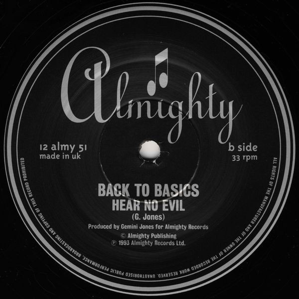 Back To Basics - Please Forgive Me | Almighty Records (12 ALMY 51) - 4