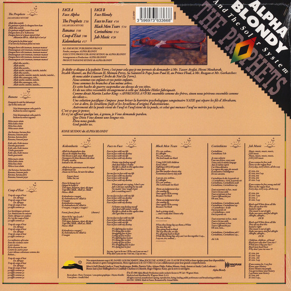 Alpha Blondy And The Solar System - The Prophets | Wagram Music (3363366) - main