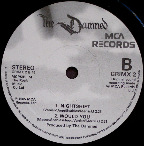The Damned - The Shadow Of Love (The Ten Inches Of Hell Mix) | MCA Records (GRIMX 2) - 4 The Damned - The Shadow Of Love (The Ten Inches Of Hell Mix) | MCA Records (GRIMX 2) - 4