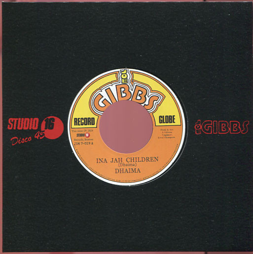 Dhaima - Ina Jah Children | Joe Gibbs Record Globe (JGM 7-019) - 3