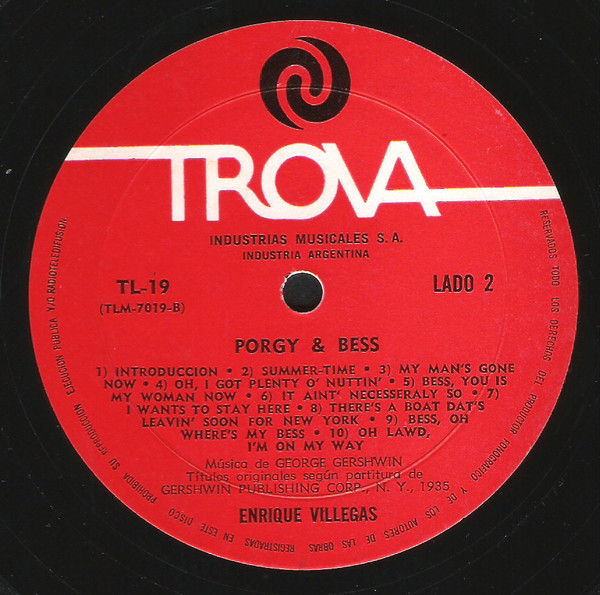 Enrique Villegas - Porgy & Bess | Trova (TL-19) - 3