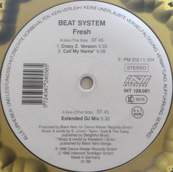 Beat System - Fresh | Blow Up (INT 128.081)