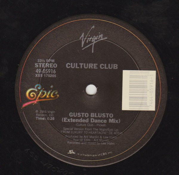 Culture Club - Gusto Blusto | Epic (49 05916) - main