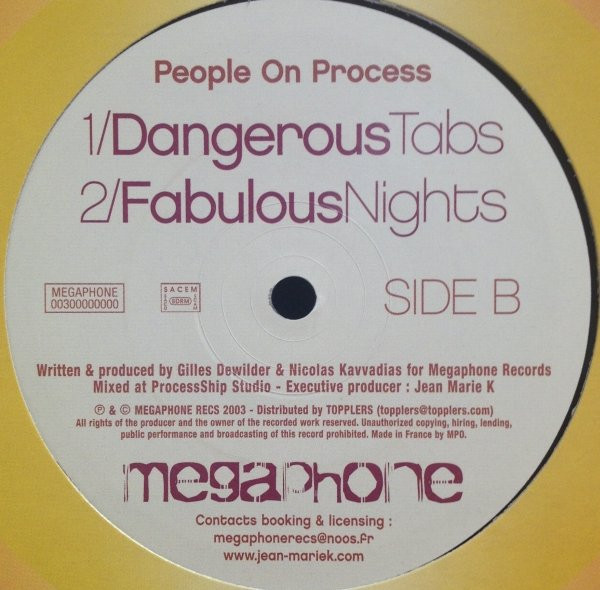 Jean-Marie K & Oliver Fox , People On Process - U Can't Stop Me | Megaphone Records (MEGA003) - 2