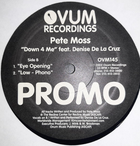 Pete Moss Feat. Denise De La Cruz - Down 4 Me | Ovum Recordings (OVM145) - 2