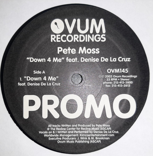 Pete Moss Feat. Denise De La Cruz - Down 4 Me | Ovum Recordings (OVM145) - main