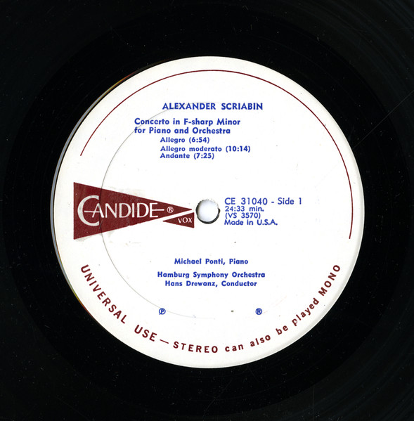 Alexander Scriabin - Piano Concerto, Op. 20; 5 Solo Piano Pieces | Candide (CE 31040) - 3 Alexander Scriabin - Piano Concerto, Op. 20; 5 Solo Piano Pieces | Candide (CE 31040) - 3