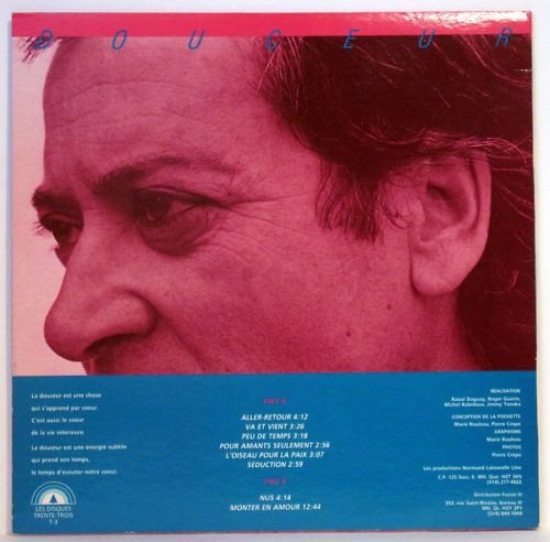 Raôul Duguay - Douceur | Les Disques Trente-Trois (T-3) - 2 Raôul Duguay - Douceur | Les Disques Trente-Trois (T-3) - 2