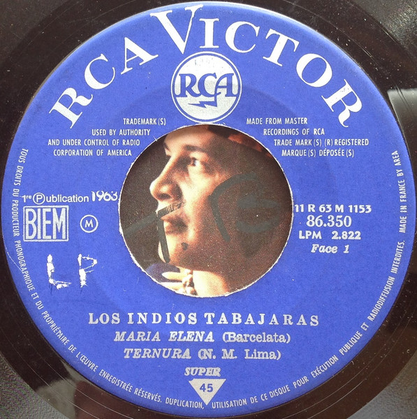 Los Indios Tabajaras - Maria Elena | RCA Victor (86.350) - 3 Los Indios Tabajaras - Maria Elena | RCA Victor (86.350) - 3