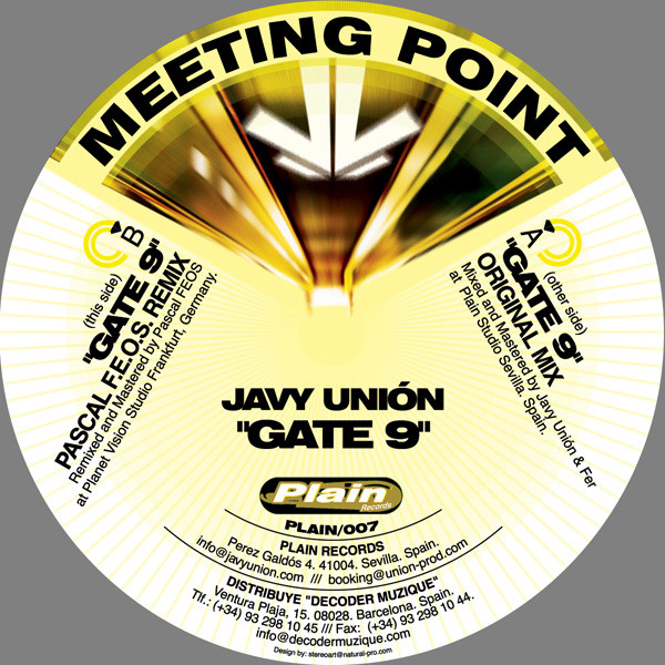 Javy Unión - Gate 9 | Plain Records (PLAIN 007) - main