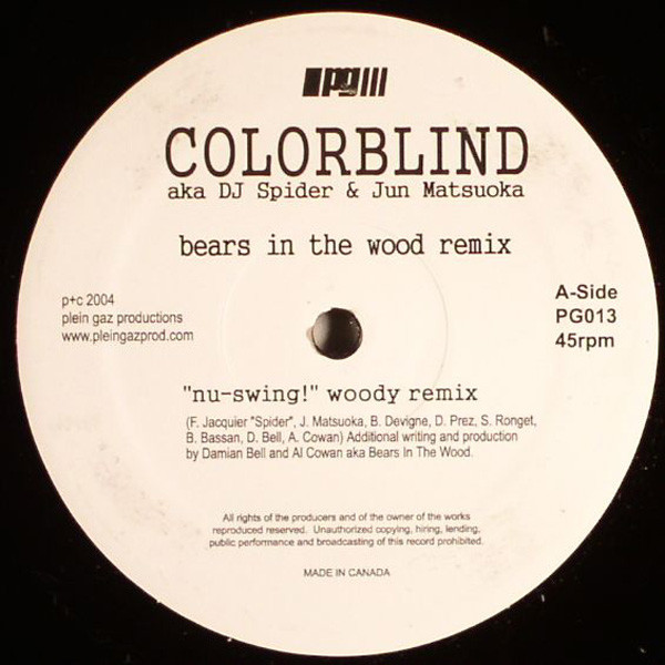 Colorblind aka DJ Spider & Jun Matsuoka - Nu-Swing! | Plein Gaz Productions (PG013) - main