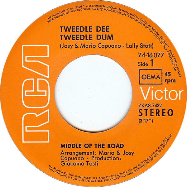 Middle Of The Road - Tweedle Dee Tweedle Dum | RCA Victor (74-16077) - 3