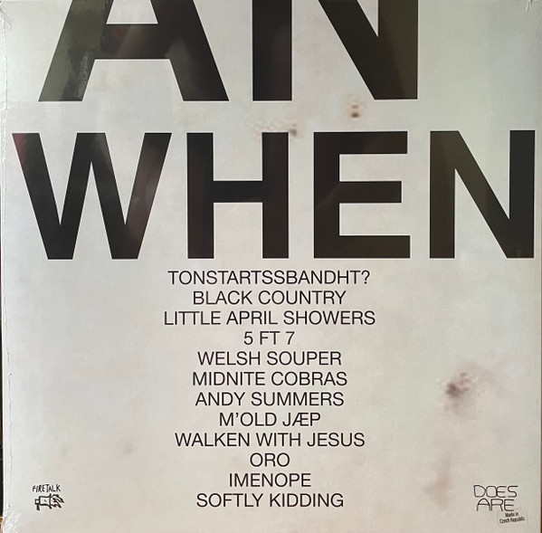 Tonstartssbandht - An When | Fire Talk (FTK-221) - 2