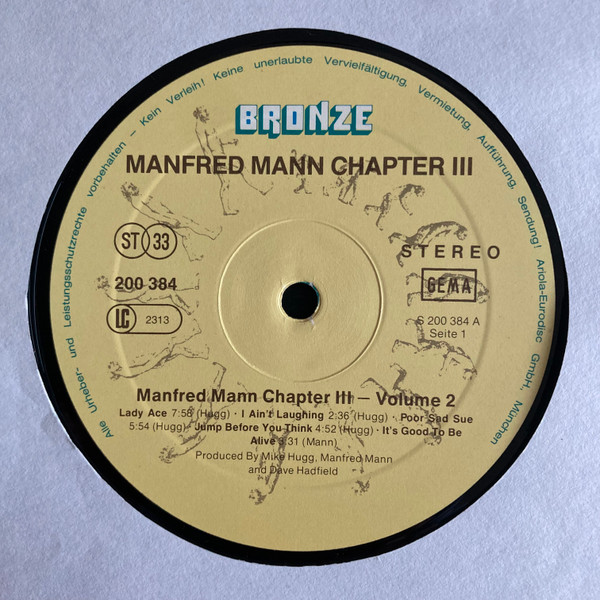 Manfred Mann Chapter Three - Volume Two | Bronze (200 384) - 3