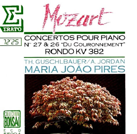 Wolfgang Amadeus Mozart - Maria-João Pires , Theodor Guschlbauer / Armin Jordan - Concertos Pour Piano N°27 & 26 "Du Couronnement", Rondo KV 382 | Erato (2292-45049-2) - main