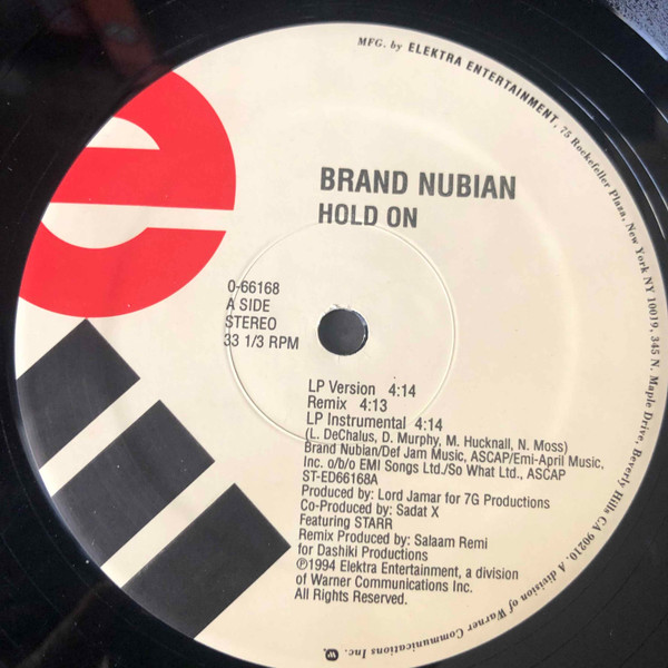 Brand Nubian - Hold On | Elektra (0-66168) - 3