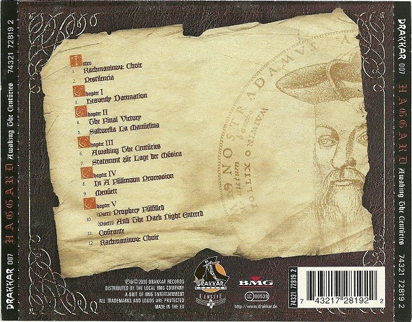 Haggard - Awaking The Centuries [CD] | Drakkar Records (DRAKKAR 007) - 2