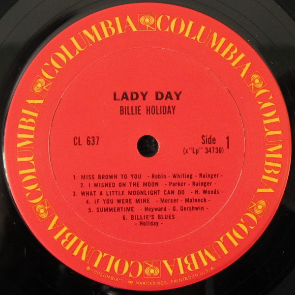 Billie Holiday - Lady Day | Columbia (CL 637) - 3 Billie Holiday - Lady Day | Columbia (CL 637) - 3