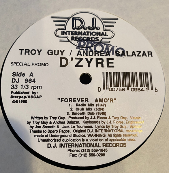D'Zyre - Forever Amo'r | D.J. International Records (DJ 964) - main