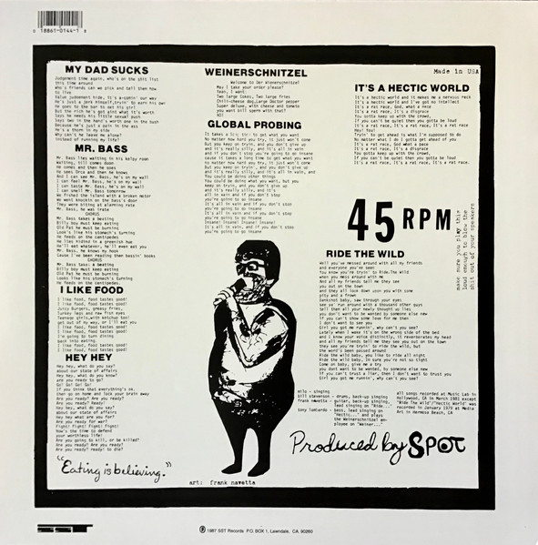 Descendents - Bonus Fat [Vinyl] | SST Records (SST-144) - 2