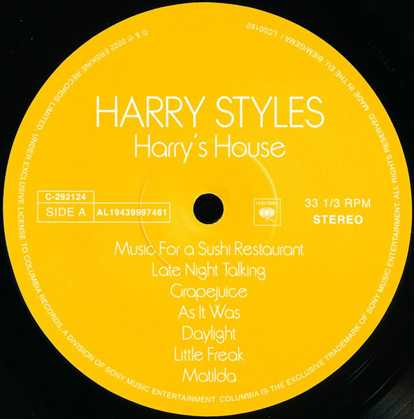 Harry Styles - Harry's House | Columbia (19439997481) - 4 Harry Styles - Harry's House | Columbia (19439997481) - 4