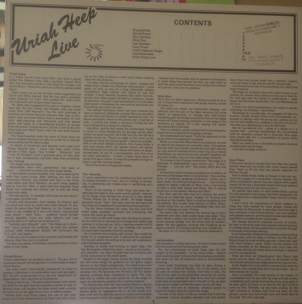 Uriah Heep - Uriah Heep Live | Bronze (ISLD 1) - 3