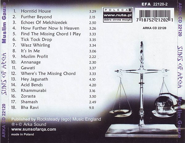 Muslimgauze / Suns Of Arqa - The Suns Of Arqa Mixes | Arka Sound (ARKA CD 22120) - 2 Muslimgauze / Suns Of Arqa - The Suns Of Arqa Mixes | Arka Sound (ARKA CD 22120) - 2