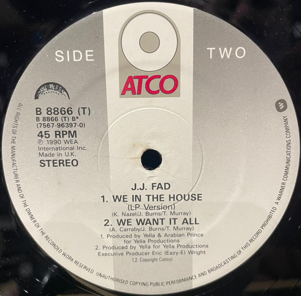 J.J. Fad - We In The House | ATCO Records (B 8866 (T)) - 2 J.J. Fad - We In The House | ATCO Records (B 8866 (T)) - 2