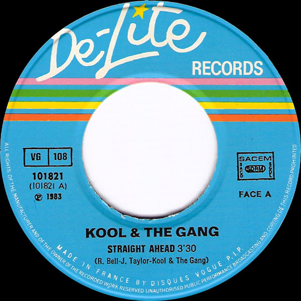 Kool & The Gang - Straight Ahead / Joanna | De-Lite Records (101821) - 3