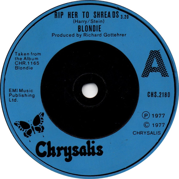 Blondie - Rip Her To Shreads | Chrysalis (CHS 2180)