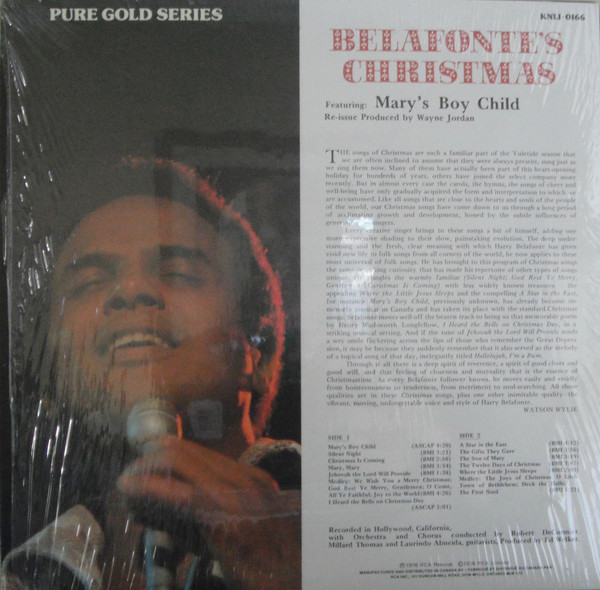 Harry Belafonte - Belafonte's Christmas | RCA Victor (KNL1-0166) - 2 Harry Belafonte - Belafonte's Christmas | RCA Victor (KNL1-0166) - 2