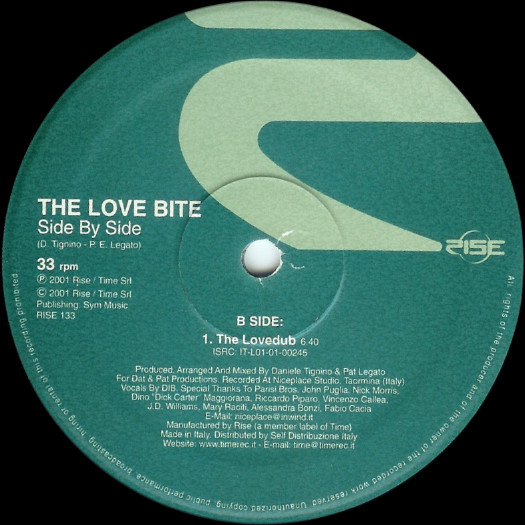 The Love Bite - Side By Side | Rise (RISE 133) - 3
