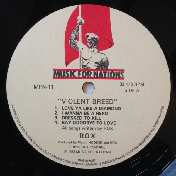 Rox - Violent Breed | Music For Nations (MFN 11) - 3 Rox - Violent Breed | Music For Nations (MFN 11) - 3