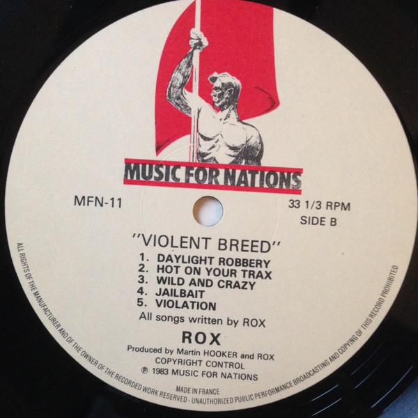 Rox - Violent Breed | Music For Nations (MFN 11) - 4 Rox - Violent Breed | Music For Nations (MFN 11) - 4
