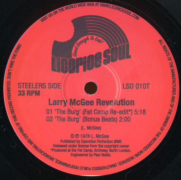 Larry McGee Revolution - The Burg | Licorice Soul Records (LSD 010T) - 2 Larry McGee Revolution - The Burg | Licorice Soul Records (LSD 010T) - 2