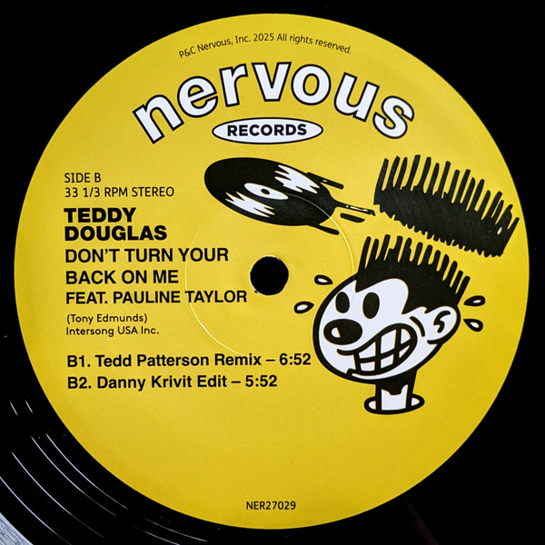 Teddy Douglas Feat. Pauline Taylor - Don't Turn Your Back On Me | Nervous Records (NER27029) - 2 Teddy Douglas Feat. Pauline Taylor - Don't Turn Your Back On Me | Nervous Records (NER27029) - 2