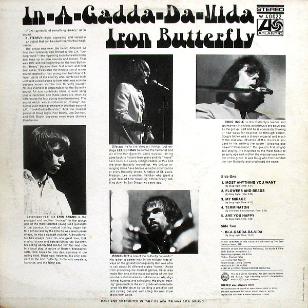 Iron Butterfly - In-A-Gadda-Da-Vida | Atlantic (W 40022) - 2 Iron Butterfly - In-A-Gadda-Da-Vida | Atlantic (W 40022) - 2