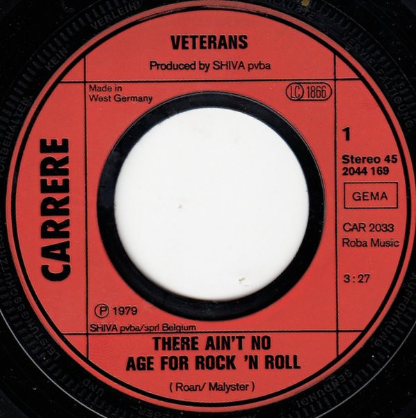 The Veterans - There Ain't No Age For Rock 'n' Roll | Carrere (2044 169) - 3