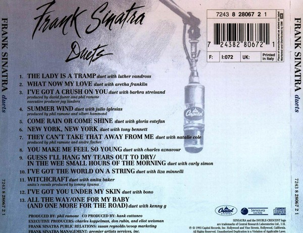 Frank Sinatra - Duets | Capitol Records (7243 8 28067 2 1) - 2