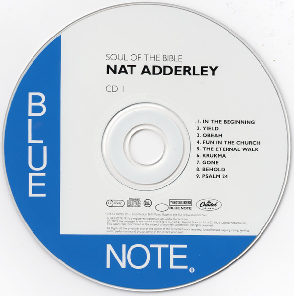 Cannonball Adderley Presents Nat Adderley Sextet Plus Rick Holmes - Soul Of The Bible | Blue Note (7243 5 825722 9) - 3