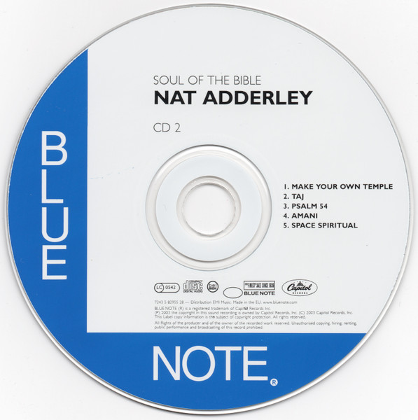 Cannonball Adderley Presents Nat Adderley Sextet Plus Rick Holmes - Soul Of The Bible | Blue Note (7243 5 825722 9) - 4