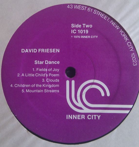David Friesen - Star Dance | Inner City Records (IC 1019) - 2 David Friesen - Star Dance | Inner City Records (IC 1019) - 2