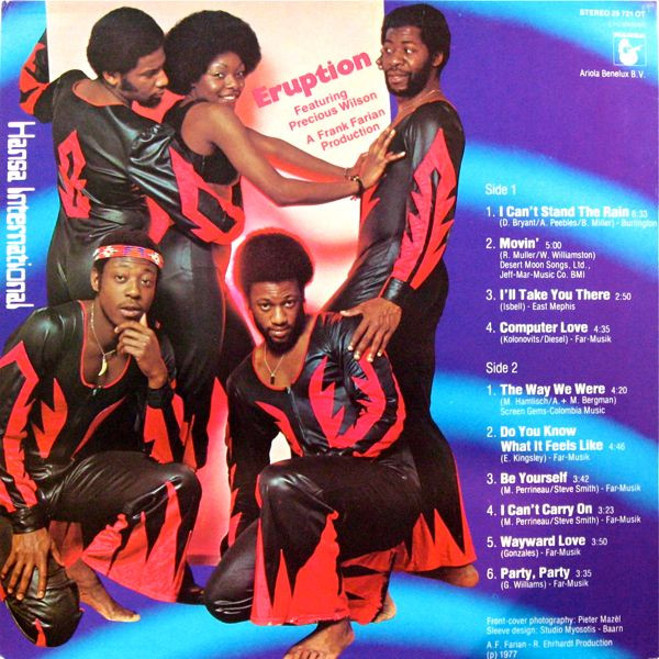 Eruption - I Can't Stand The Rain | Hansa International (25 721 OT) - 2 Eruption - I Can't Stand The Rain | Hansa International (25 721 OT) - 2