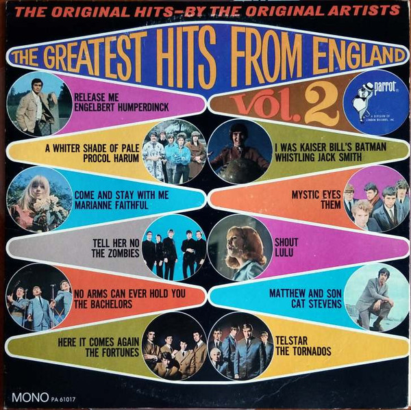 Various - The Greatest Hits From England Vol. 2 | Parrot (PA 61017)