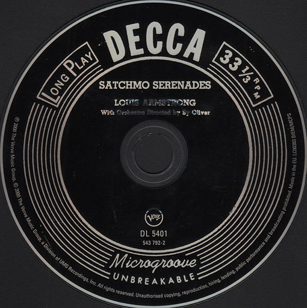 Louis Armstrong With Orchestra Directed By Sy Oliver - Satchmo Serenades | Verve Records (543 792-2) - 4