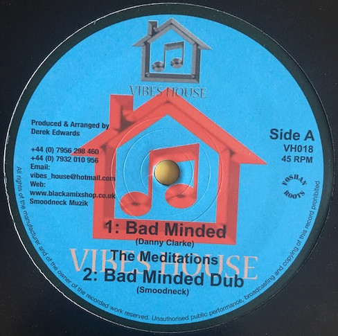 The Meditations / Dezzi D - Bad Minded / Lion Strength | Vibes House (VH018)