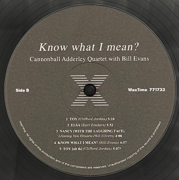 Cannonball Adderley - Know What I Mean? | WaxTime (771733) - 4