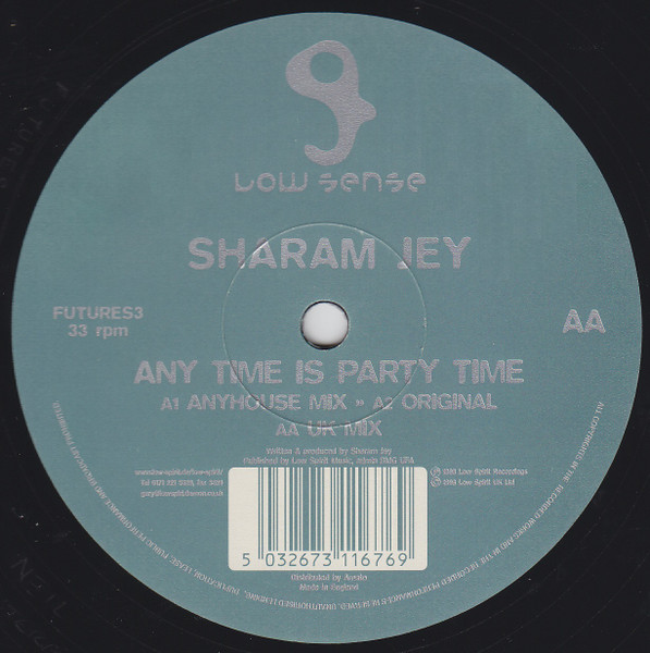 Sharam Jey - Any Time Is Party Time | Low Sense (FUTURES3) - main Sharam Jey - Any Time Is Party Time | Low Sense (FUTURES3) - main